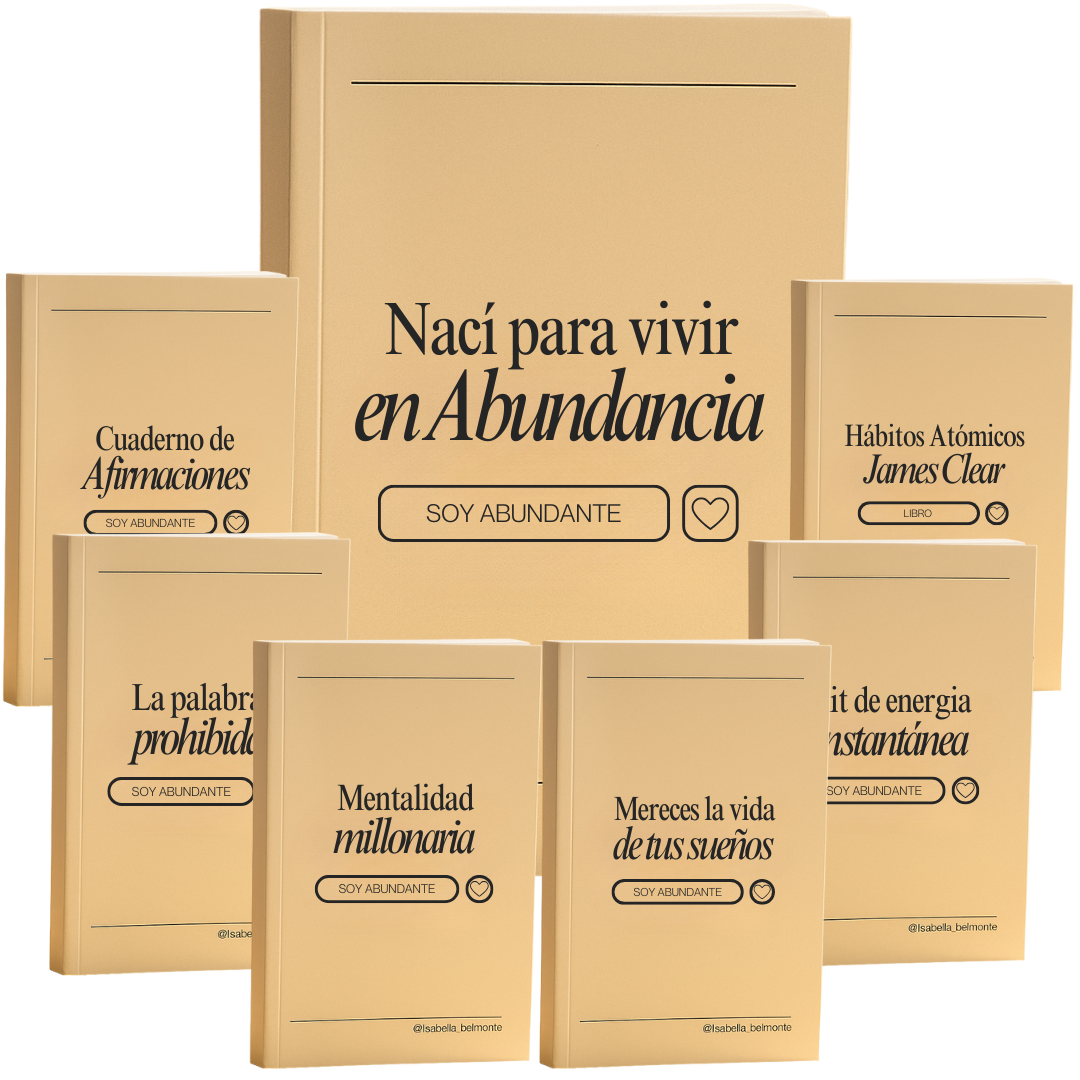 Nací para Vivir en Abundancia + 6 Libros para Elevar tu Frecuencia y Crear Prosperidad